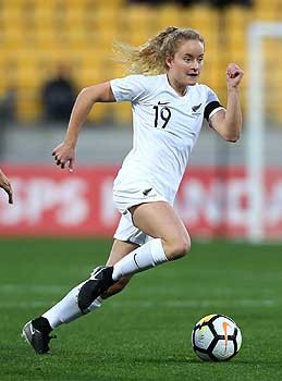 Olympian footballer Paige Satchell, a current Academy of Sport member